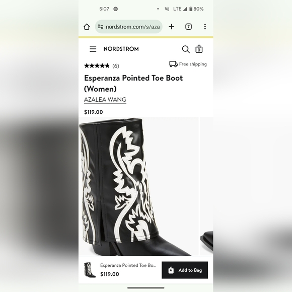 Urban Outfitters Black and White Cowboy Boots Azalea Wang🤠 - Picture 9 of 9